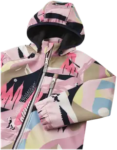 Reima lasten softshell-takki Vantti - Grey Pink - 3