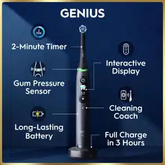 Oral-B iO9 Black Onyx sähköhammasharja + lisävaihtoharja - 4
