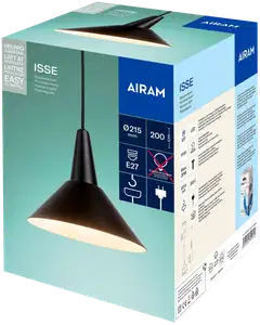Airam Isse riippuvalaisin E27 musta - 2