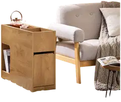 SoBuy yöpöytä vaalea tammi FBT158-N - 2