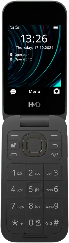 HMD Peruspuhelin 2660 Flip musta - 3