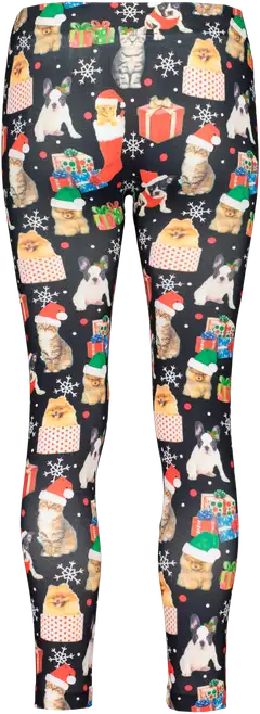 Ronald naisten joululegginsit jouluisella kissakuvioilla - Mix - 2