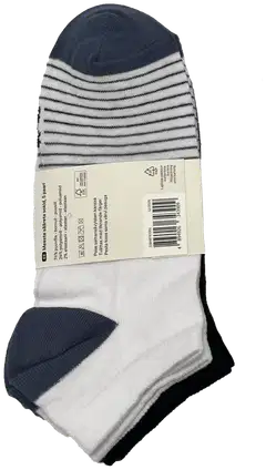 House miesten sneakersukat FS2025 5-pack - Black/white/stripe - 2