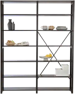 Lundia Classic avohylly, kaksiosainen - MUSTA - 1