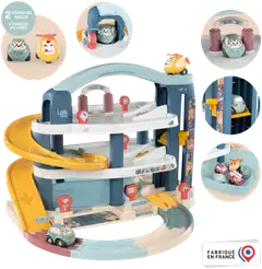 Little Smoby Iso autotalli, kolmikerroksinen autohalli pienten autoleikkeihin - 3