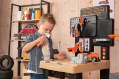 Smoby - Black + Decker Mega Center -työkalupenkki - 8