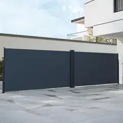 Lykke sivumarkiisi 1,6x3 m(x2) kaksipuolinen, tummanharmaa - 2