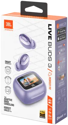 JBL Bluetooth vastamelunappikuulokkeet Live Buds 3 violetti - 9