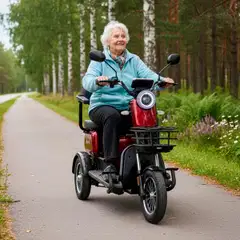Arvo senioriskootteri p250 punainen - 11