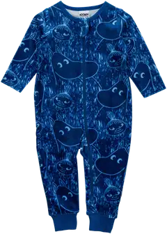 Moomin by Martinex veluuripyjama Hymy 590872 - SININEN - 1