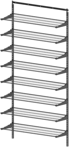 Lanka ja Muovi Hyllyjärjestelmä M900 8 hyllyä 840 - 1