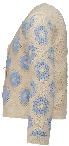 Hailys Lasten neuletakki Ba44lou - blue flower - 2