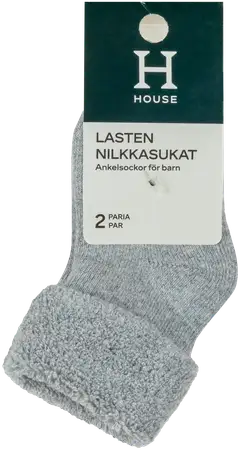 House vauvojen nilkkasukat 234H250313 2-pack - Light grey - 4