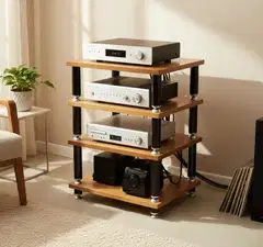 Norstone Sabbl HiFi -laitekaluste 600 mm bambu - 2