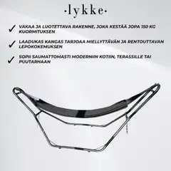 Lykke riippumatto telineellä - 4