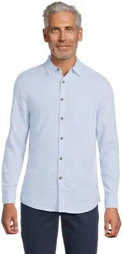 London Fog miesten pellavakauluspaita 194LF15262 - Light Blue - 1