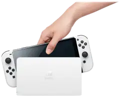 Nintendo Switch pelikonsoli OLED  White - 13