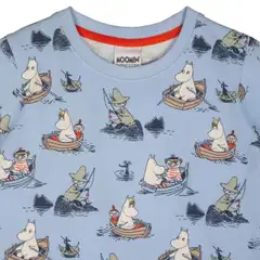 Muumi lasten t-paita Veneilijät 592040 - Vaaleansininen - 2