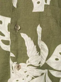 London Fog miesten kuviollinen pellavapaita 194LF15261 - Green AOP - 10