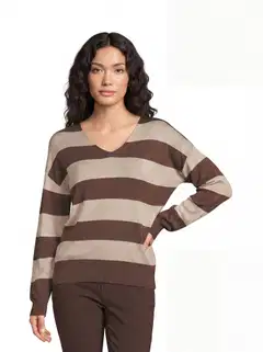 House naisten neule 213H263302 - striped - 1