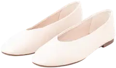 TEX naisten ballerinat I275443 - Off white - 1