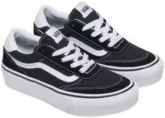 Vans Brooklyn platform vapaa-ajan jalkine - Black/White - 2