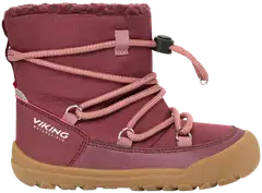 Viking lasten WP talvikengät Birch Barefoot - Wine - 1