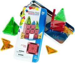MAGNA-TILES® microMAGS Travel Tin magn.rak.sarja, 26 osaa - 3
