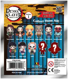 3D Demon Slayer Klipsihahmo (6,5cm) - 3