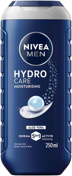 NIVEA MEN 250ml Hydrocare Shower Gel -suihkugeeli