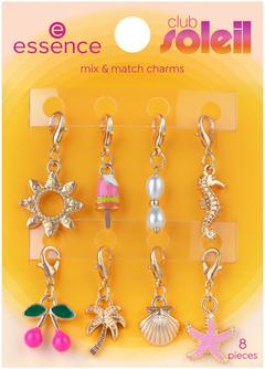 essence club SOLEIL mix & match charms 01 Charm Me Maybe?! 8 st