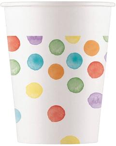 Procos FSC kartonkimuki 200ml Multiwatercolor Dots 8 kpl