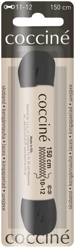 Coccine kengännauha 150 cm, musta