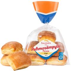 Leipomo Salonen Pehmosämpylä peruna 5/325 g Vehnä-perunasämpylä