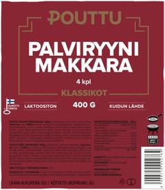 Pouttu Palviryynimakkara 400g lihavalmiste