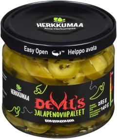 Herkkumaa Devil's Jalapenoviipaleet 285/140 g