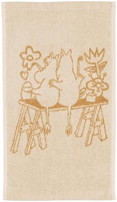 Moomin Arabia Muumi k.pyyhe 30x50 Rakkaus beige GOTS
