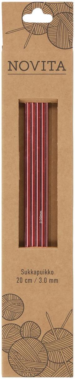 Novita Sukkapuikot 20cm - 3 mm vaaleanpunainen