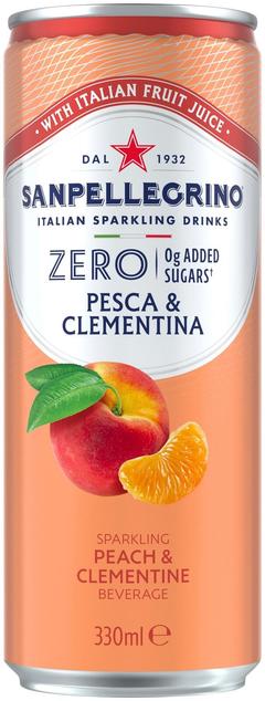 San Pellegrino Zero Pesca Clementina 33cl CAN