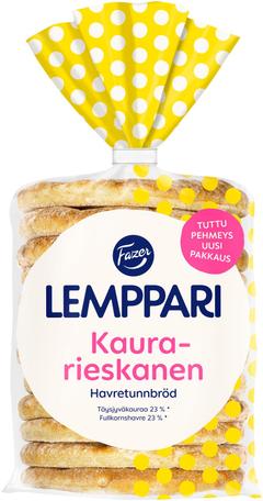 Fazer Lemppari Kaurarieskanen 12kpl 310g, kaura-vehnärieska
