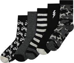 House lasten nilkkasukat Camo 5-pack