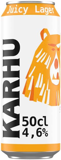 Karhu Juicy Lager olut 4,6 % tölkki 0,5 L