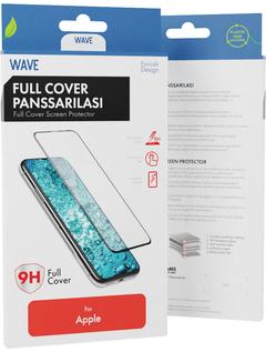 Wave Full Cover Panssarilasi, Apple iPhone 15 Pro, Musta Kehys
