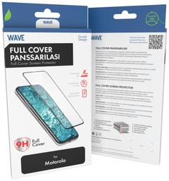 Wave Full Cover Panssarilasi, Motorola Moto G05, Musta Kehys