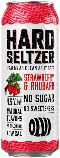 OLVI Hard Seltzer Strawberry-Rhubarb 4,5 % 0,5 l tlk