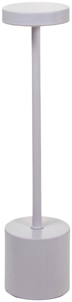 Pöytävalaisin 34cm valkoinen LED