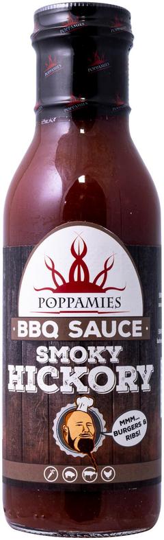 Poppamies BBQ Sauce Smoky Hickory grillikastike 410g