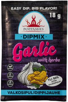 Poppamies Dipmix Garlic with herbs dippijauhe 18g
