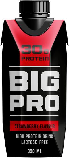 BIG PRO proteiinijuoma mansikka 330 ml UHT laktoositon