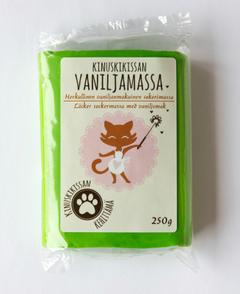 Kinuskikissa ruohonvihreä vaniljamassa 250g